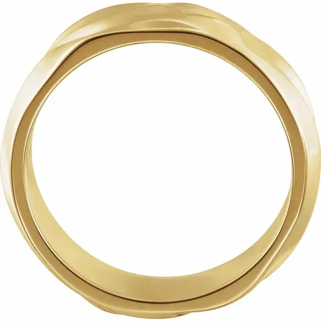 6 MM Wavy Textured Band