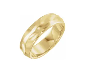 6 MM Wavy Textured Band