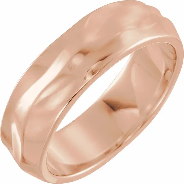 6 MM Wavy Textured Band