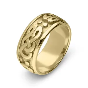9ct Yellow Gold Celtic Wedding Ring