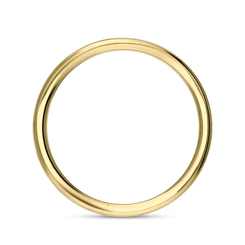 9ct Yellow Gold Turquoise Queen's Jubilee Hallmark 6mm Ring D