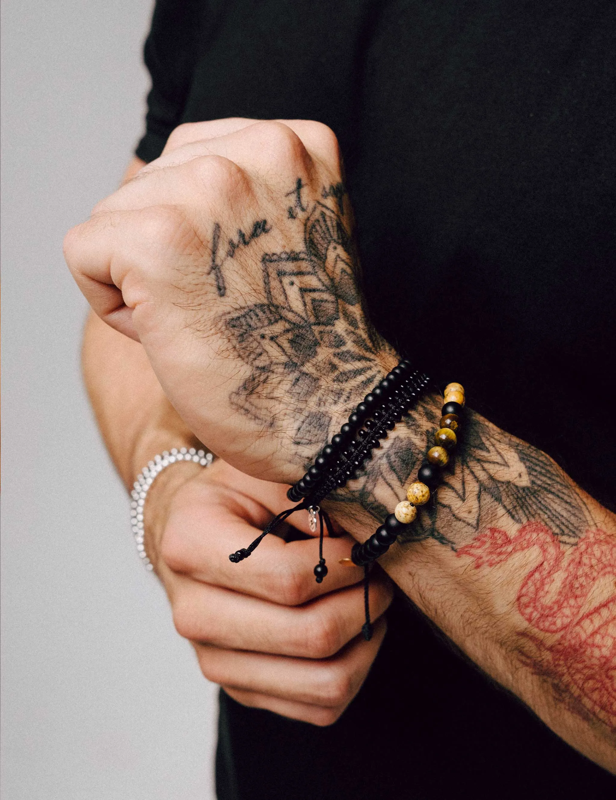 Agustin Onyx & Tiger's Eye Bracelet
