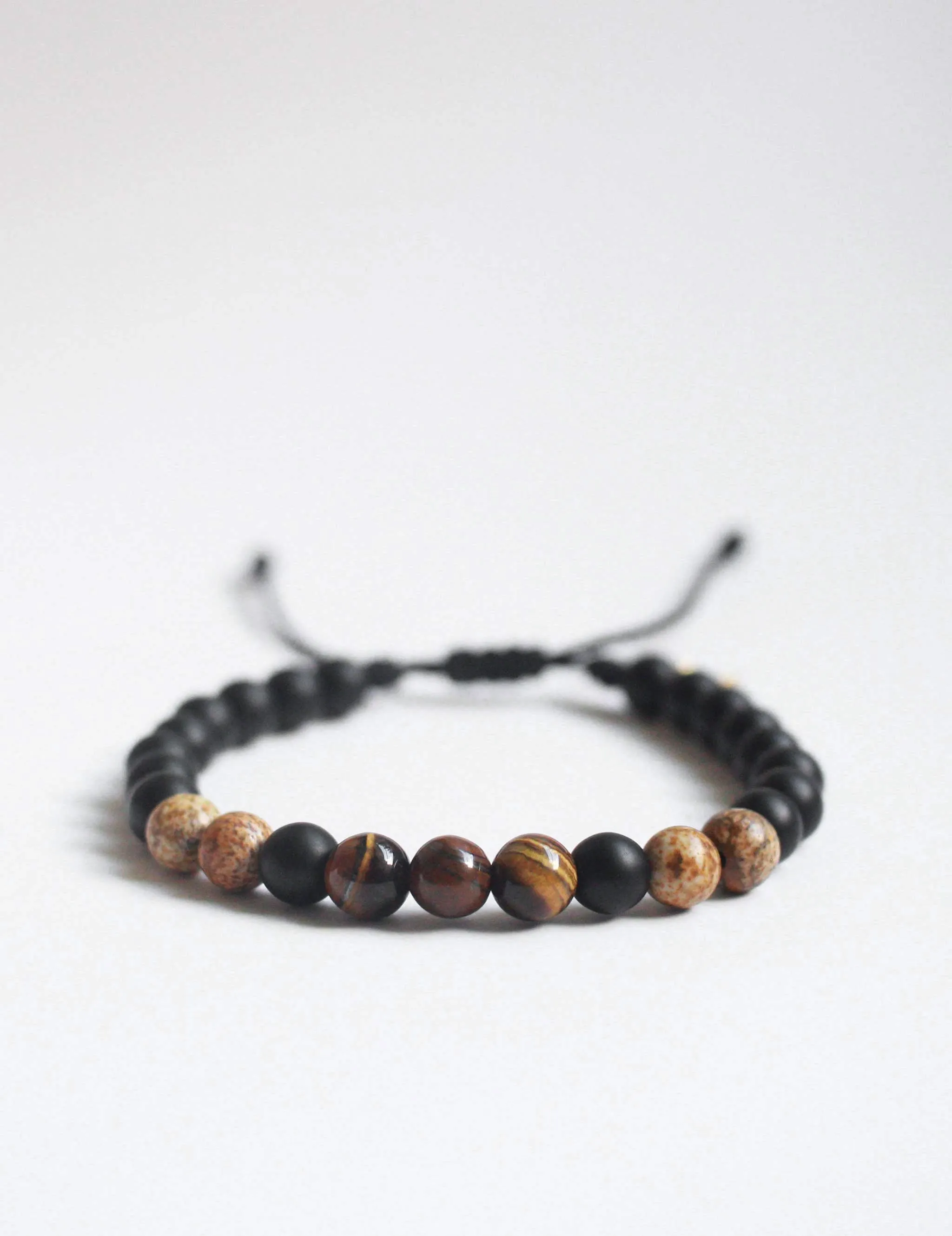 Agustin Onyx & Tiger's Eye Bracelet