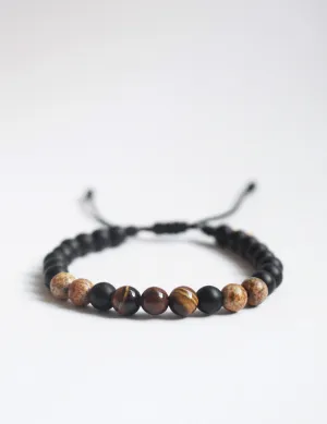 Agustin Onyx & Tiger's Eye Bracelet