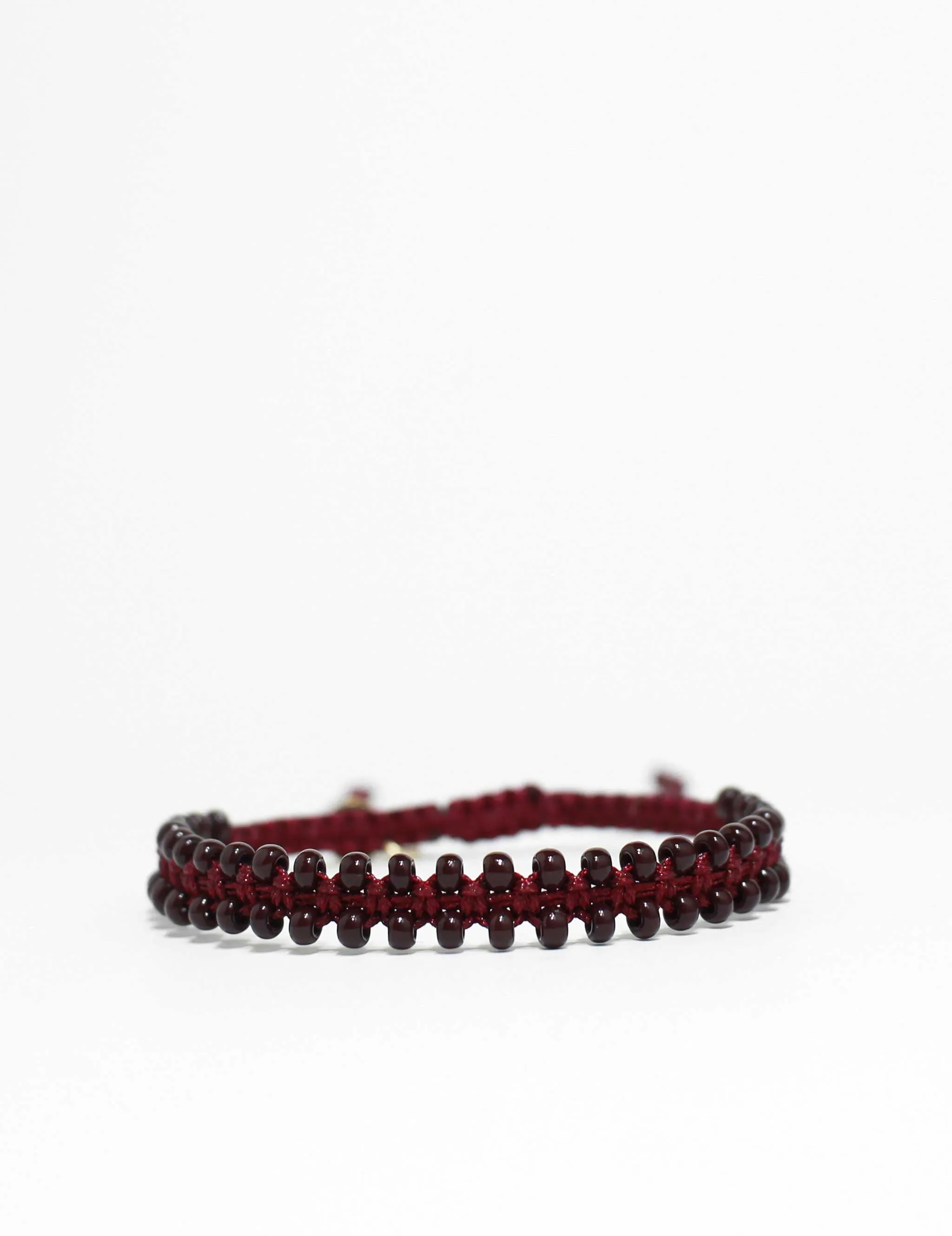 Ally Seed Bead Burgundy