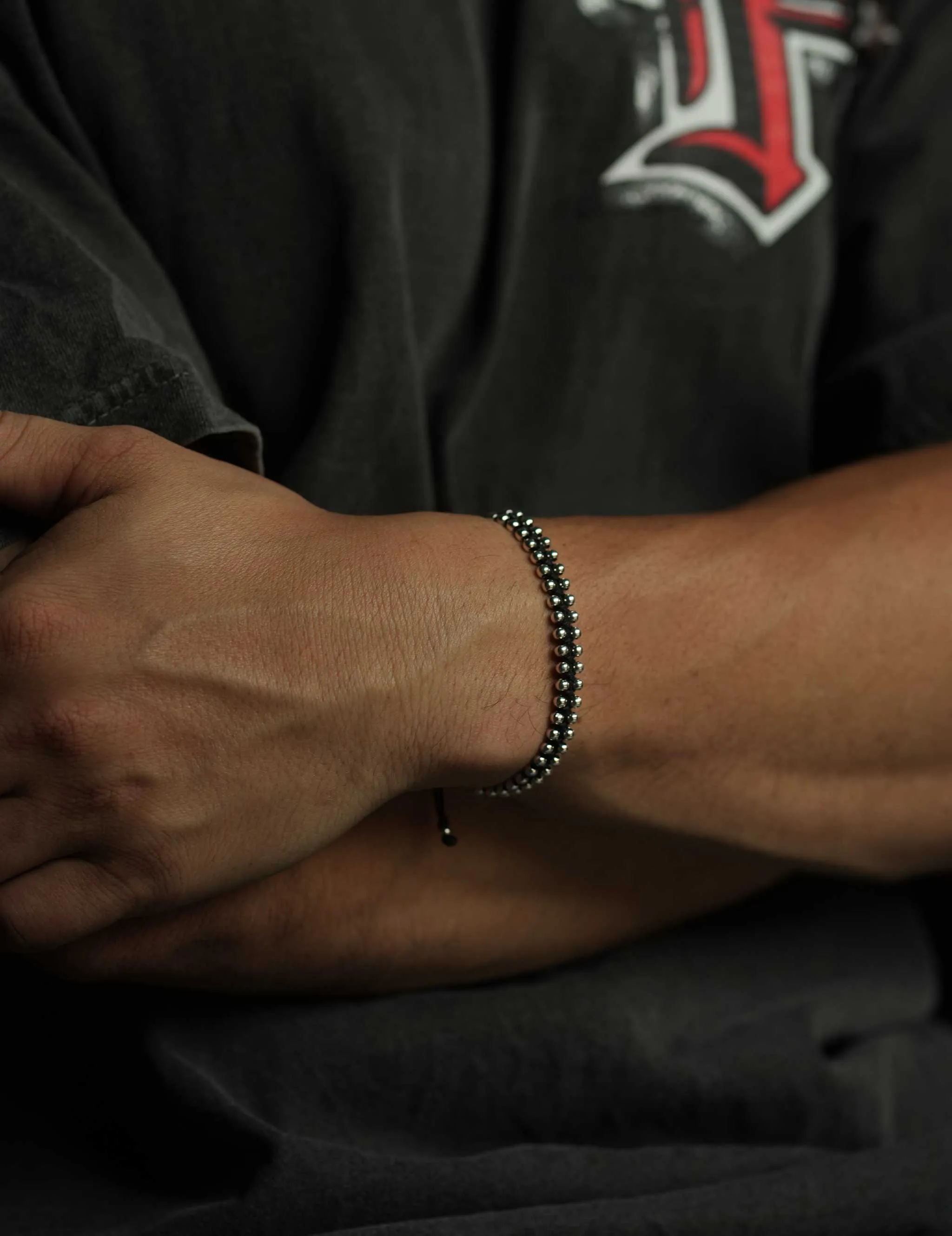 Ally Sterling Silver Bracelet ??Black