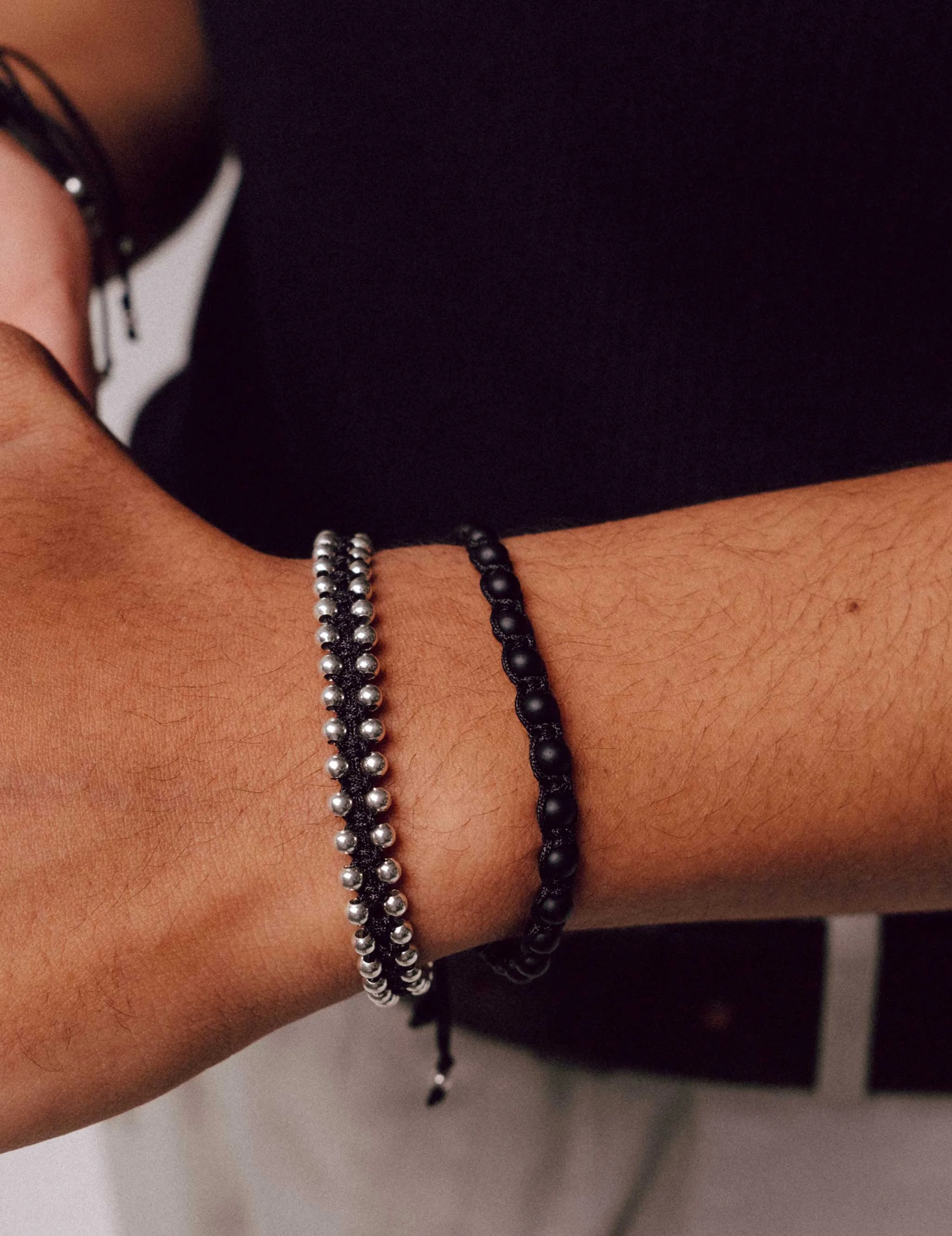 Ally Sterling Silver Bracelet ??Black