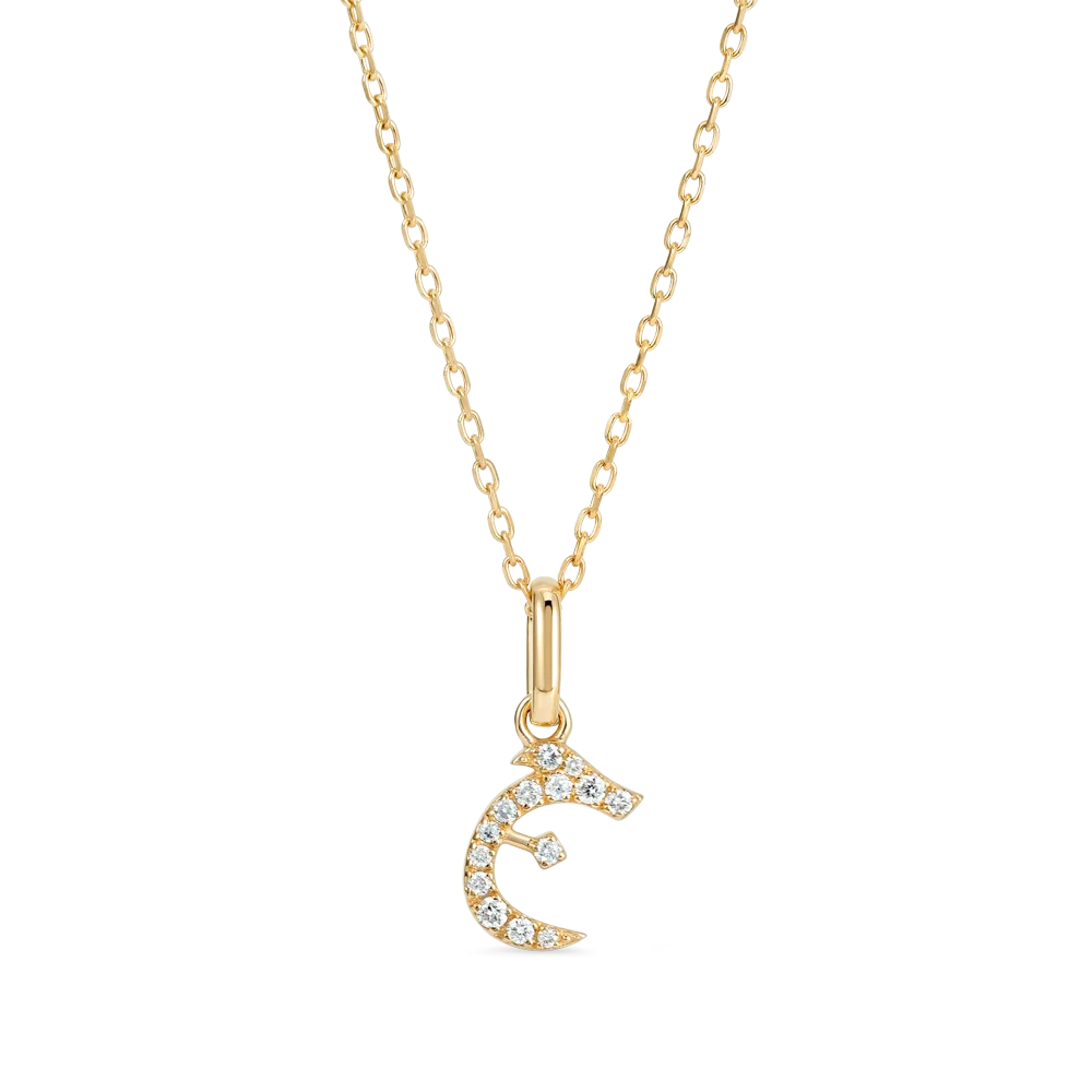 Arabic Letter Pendant Yellow Gold - ?