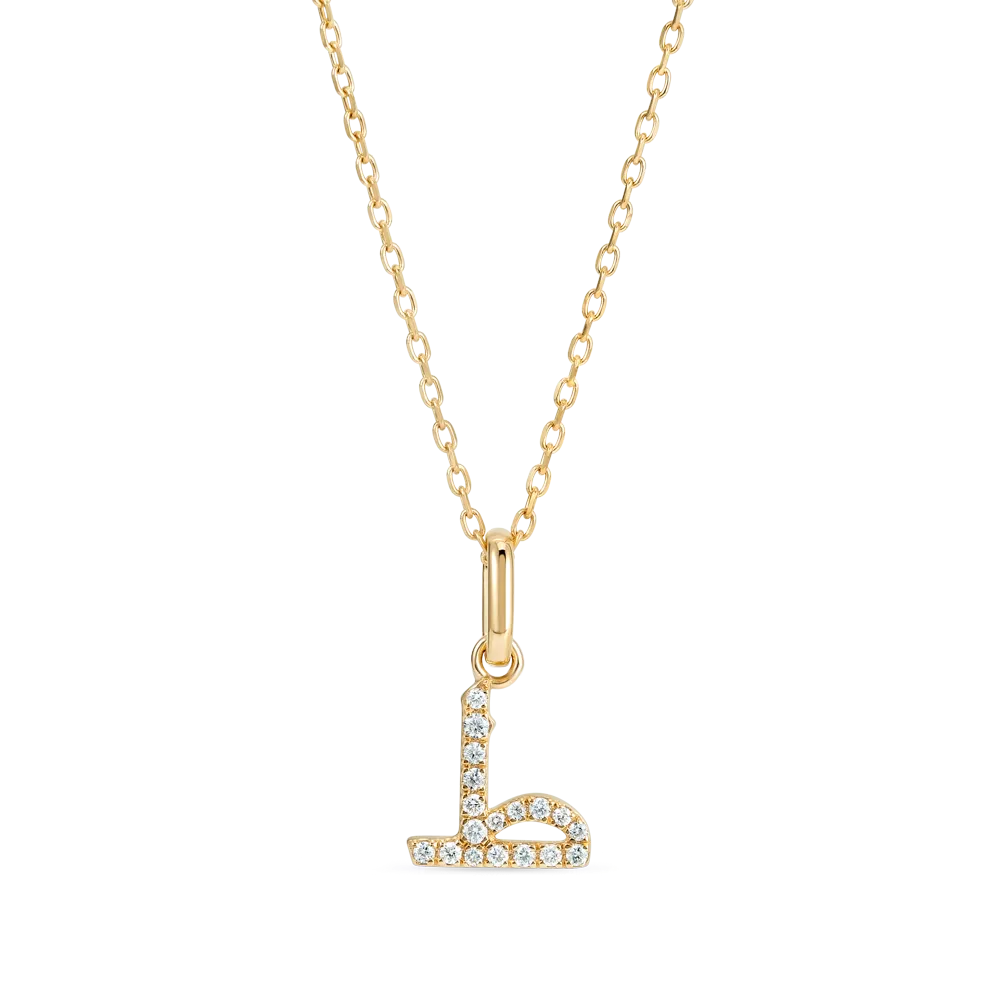 Arabic Letter Pendant Yellow Gold - ?