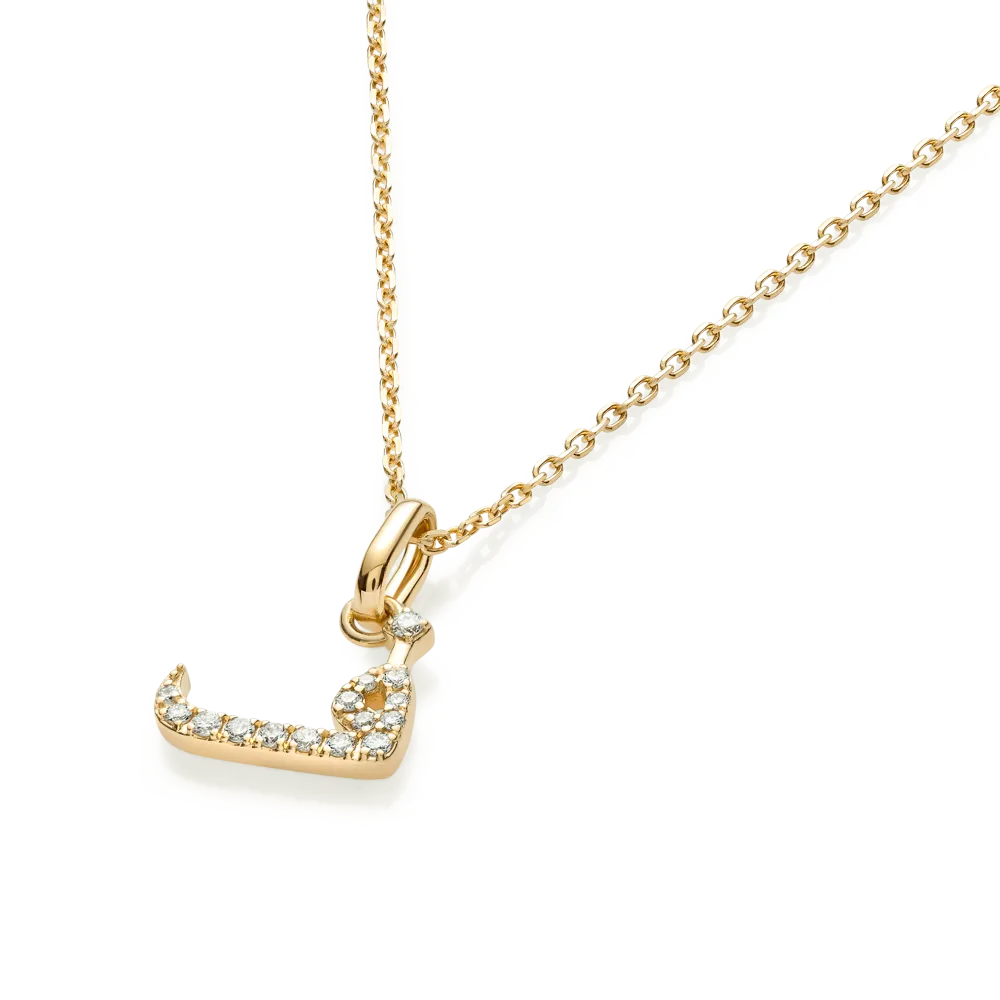 Arabic Letter Pendant Yellow Gold - ?