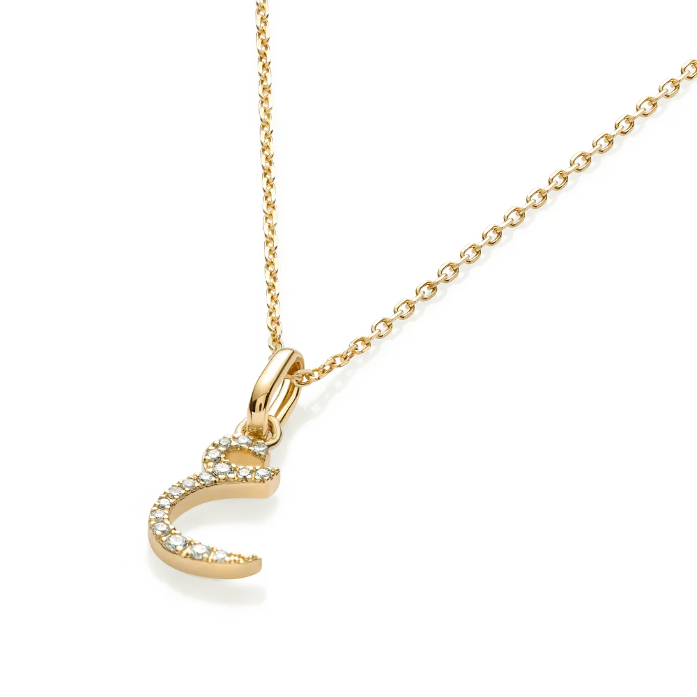 Arabic Letter Pendant Yellow Gold - ?