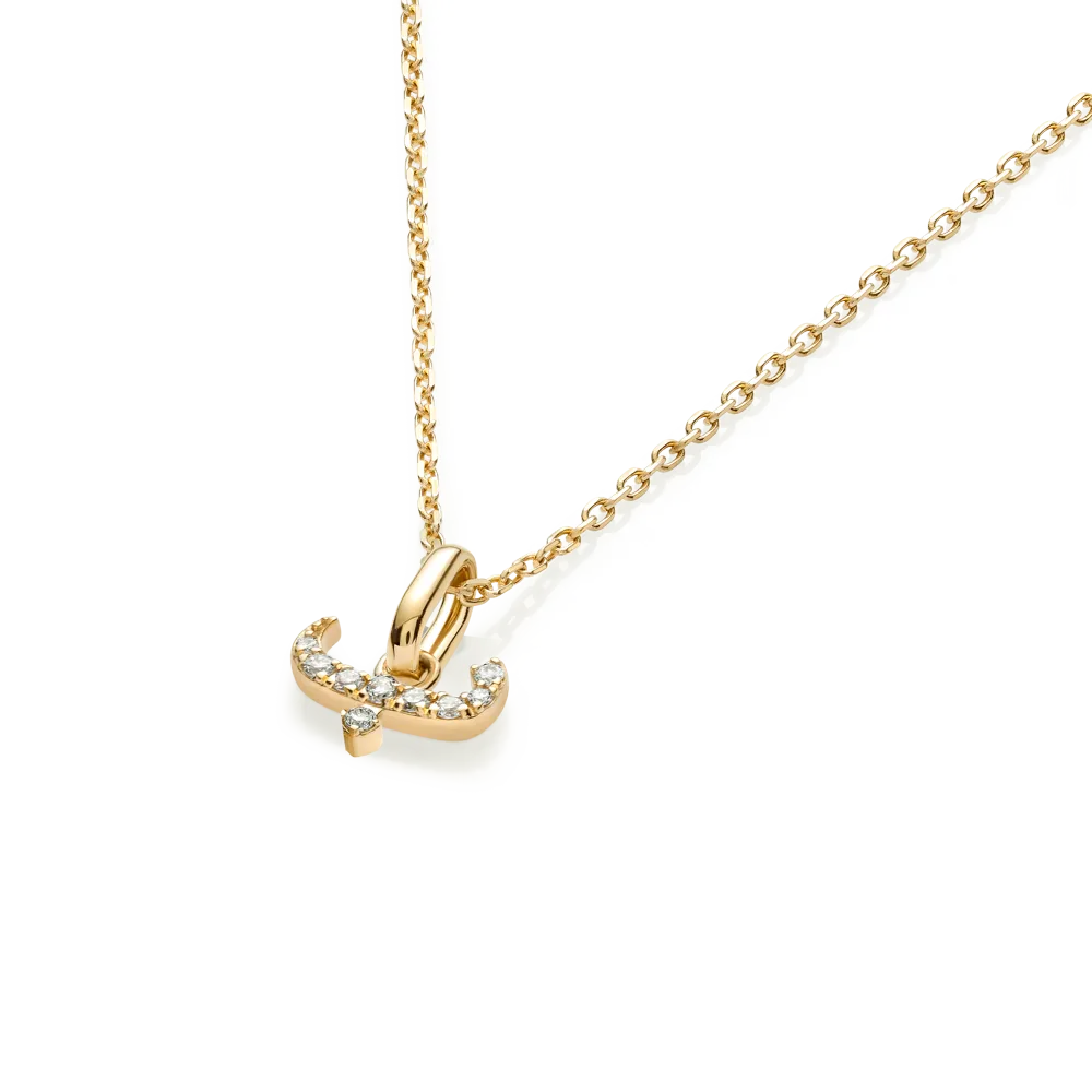 Arabic Letter Pendant Yellow Gold - ?
