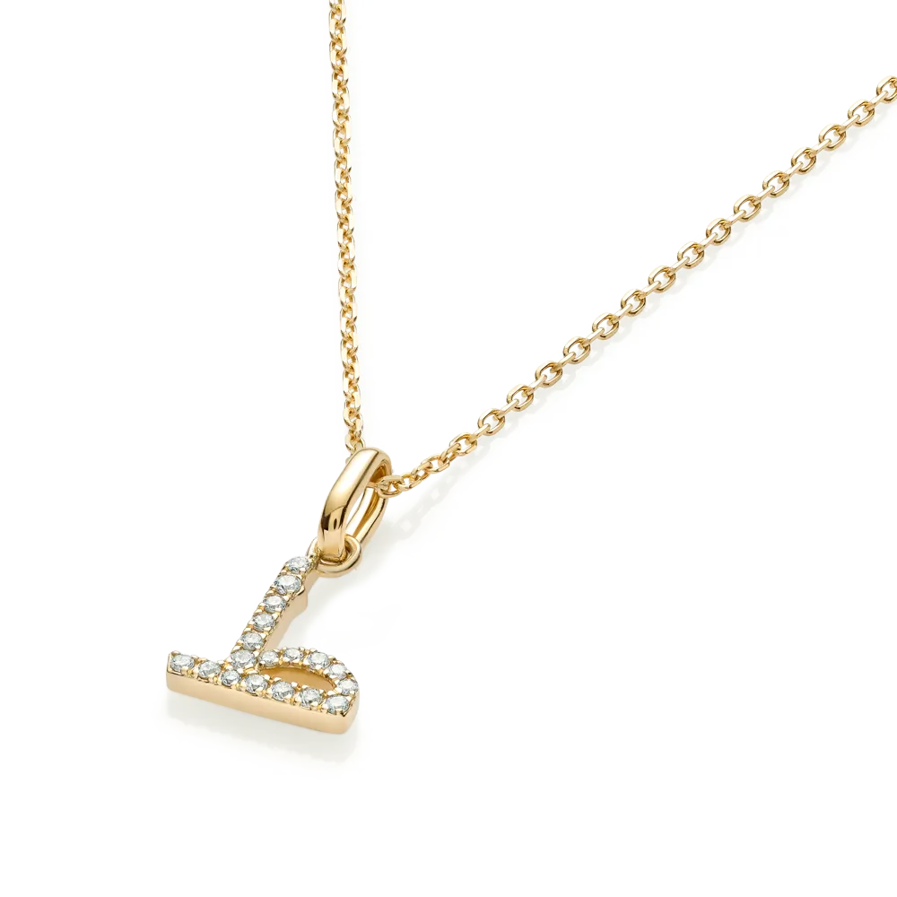 Arabic Letter Pendant Yellow Gold - ?