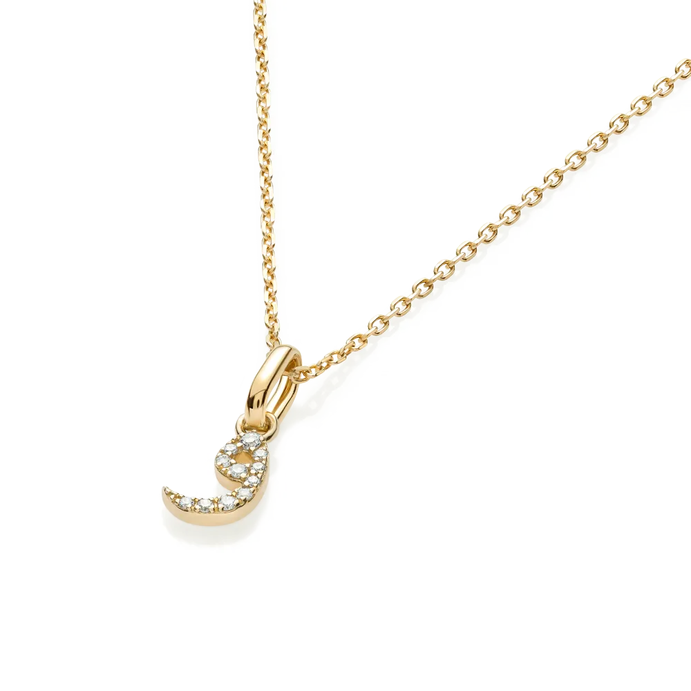 Arabic Letter Pendant Yellow Gold - ?
