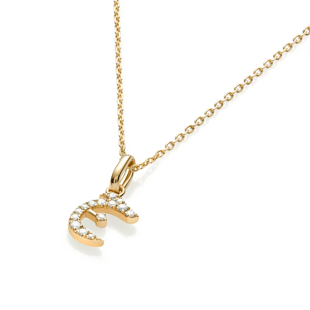 Arabic Letter Pendant Yellow Gold - ?