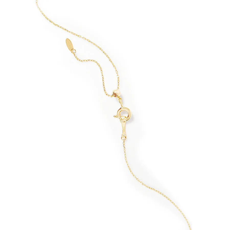 Bar Pav?? 18K Gold Necklace w. Diamonds