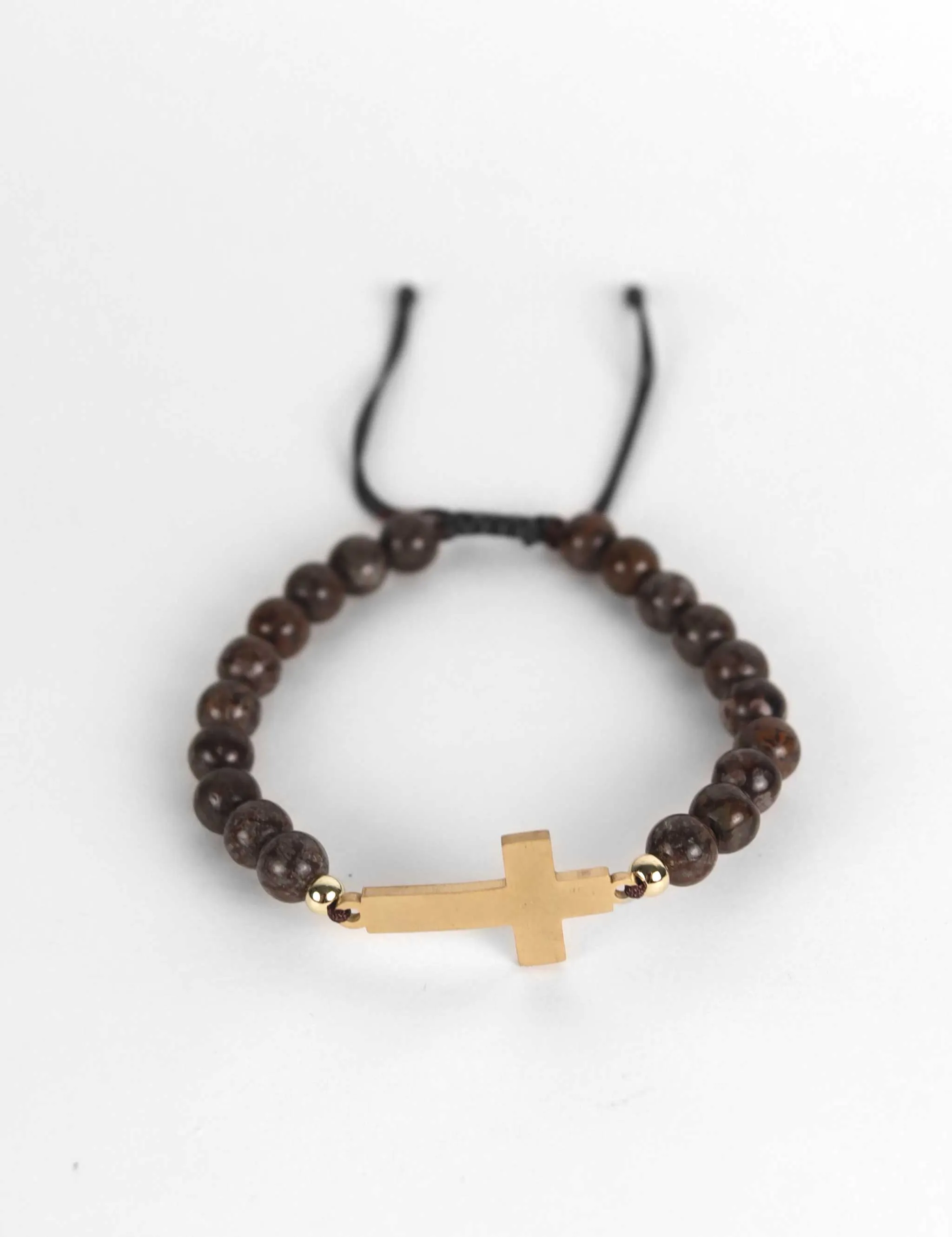 Bernardo Cross Bracelet - Brown
