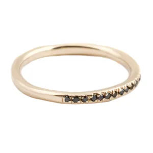 Black Diamond Half Eternity Band