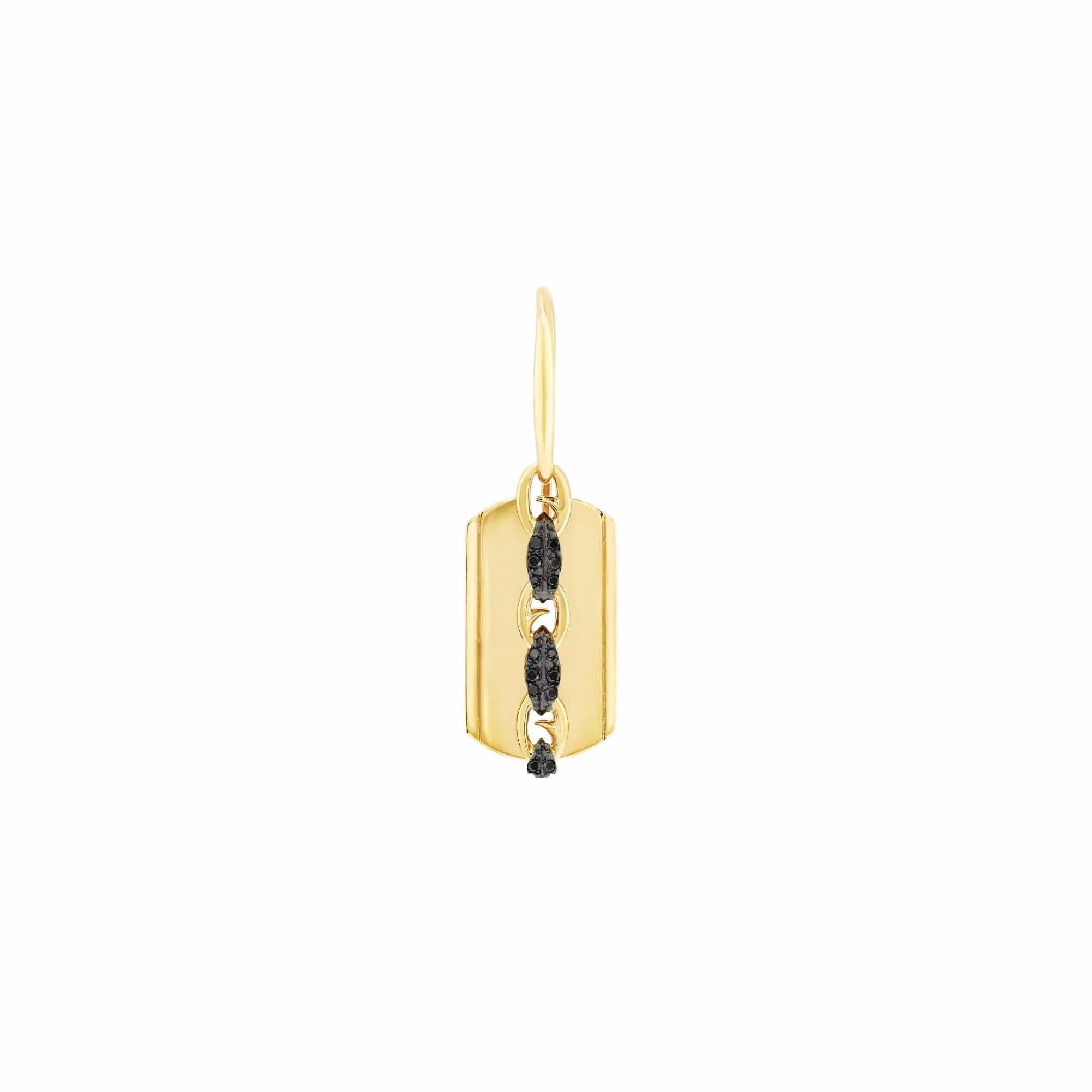 Black Diamond Thorn Razer Single Earring