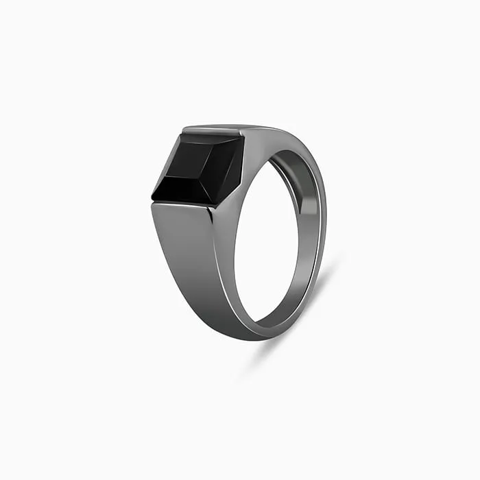 Black Rhodium Jazz Up Ring For Him
