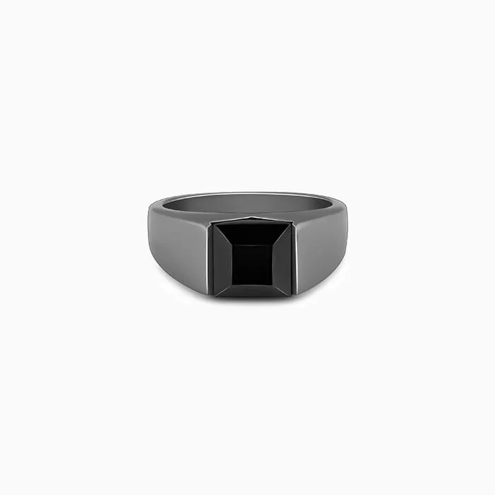 Black Rhodium Jazz Up Ring For Him