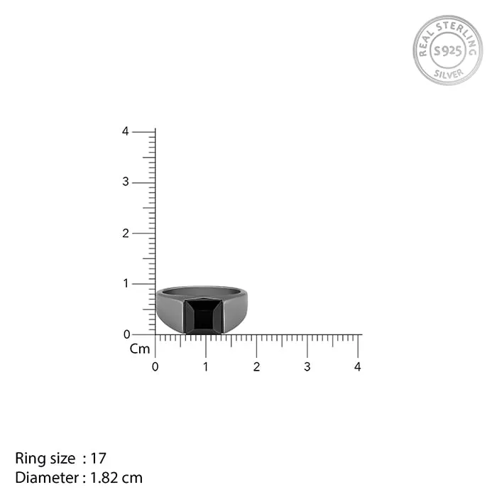 Black Rhodium Jazz Up Ring For Him