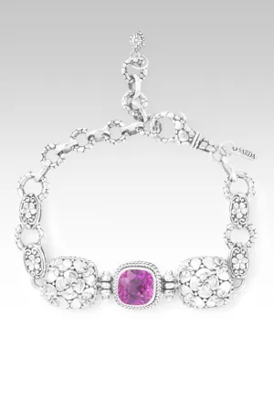 Bloom and Shine Bracelet? in Magenta Lab Created Sapphire