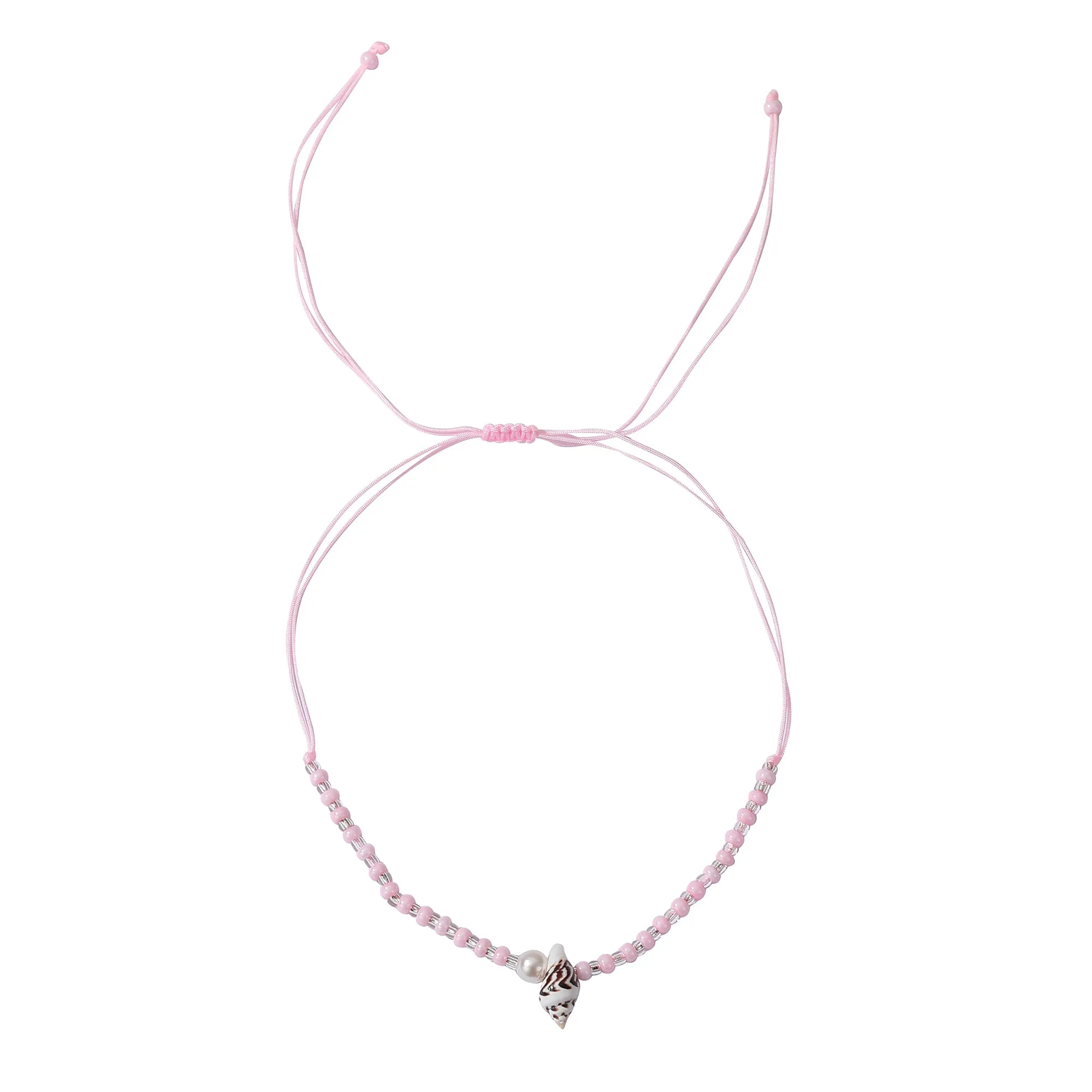 Boho Chic String Anklet with Shell Pearls & Silver Beads - Handcrafted Summer Jewelry for Women - Perfect for Beach Vacations, Festivals, or Everyday Style