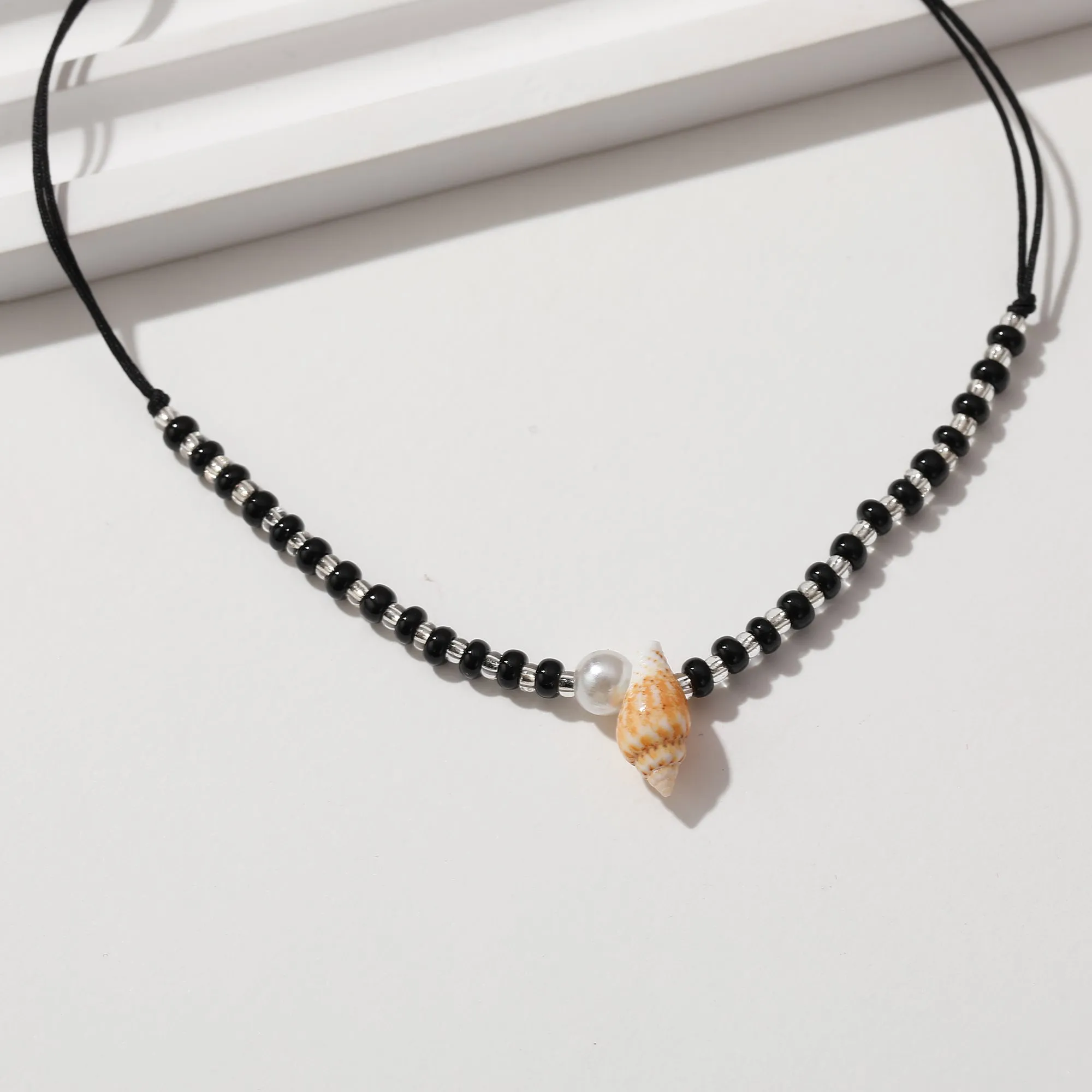 Boho Chic String Anklet with Shell Pearls & Silver Beads - Handcrafted Summer Jewelry for Women - Perfect for Beach Vacations, Festivals, or Everyday Style