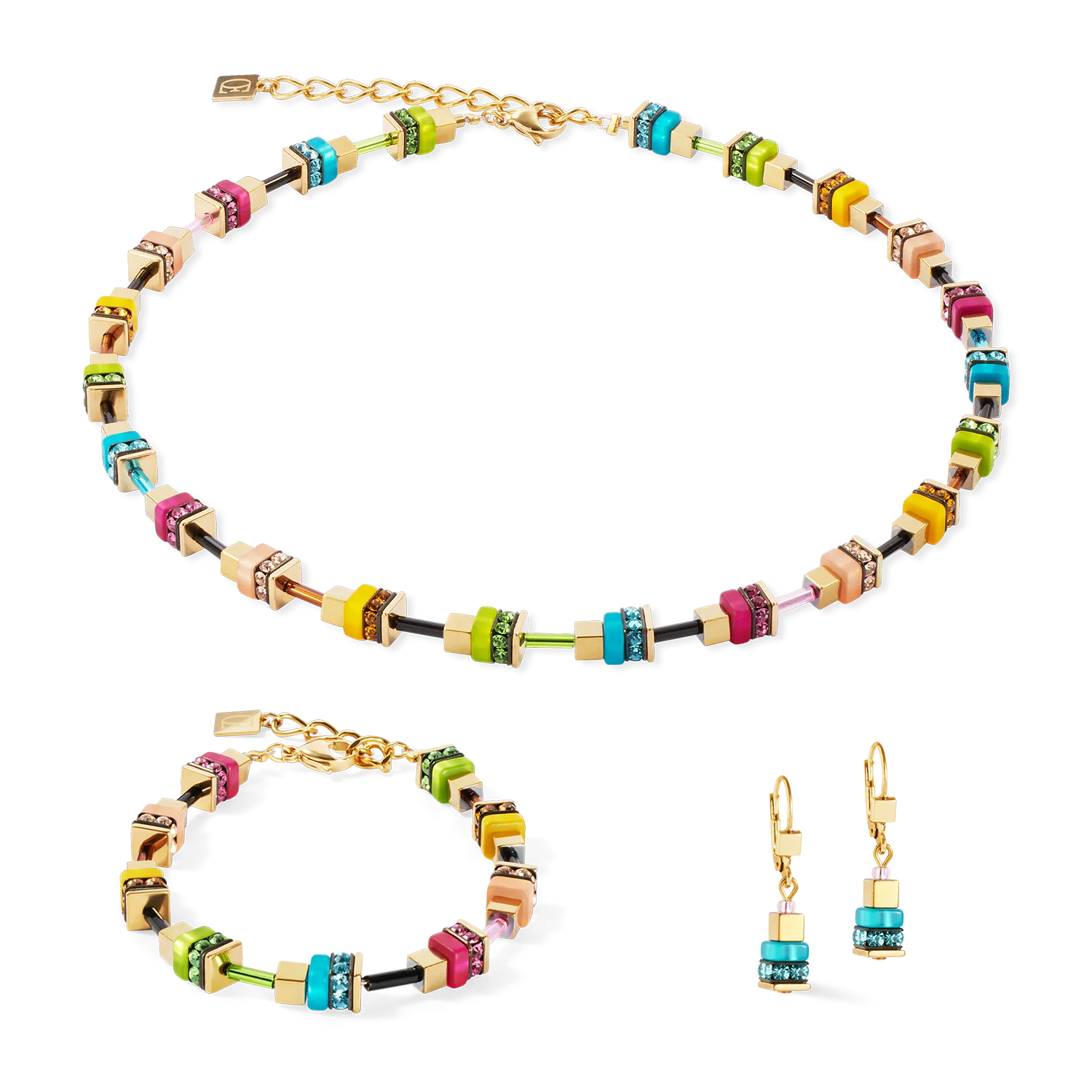 Bracelet Boho Sunset Cube rainbow