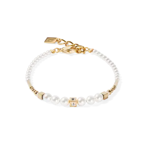 Bracelet Shimmering Princess Pearls gold-white