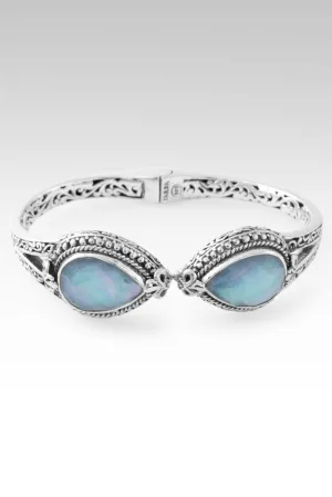Bring About Peace Tip-to-Tip? in Blue Quartz Mother of Pearl