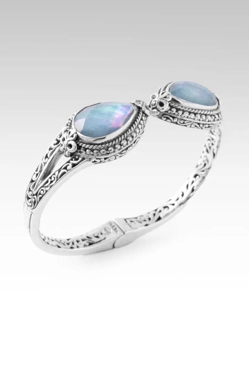 Bring About Peace Tip-to-Tip? in Blue Quartz Mother of Pearl