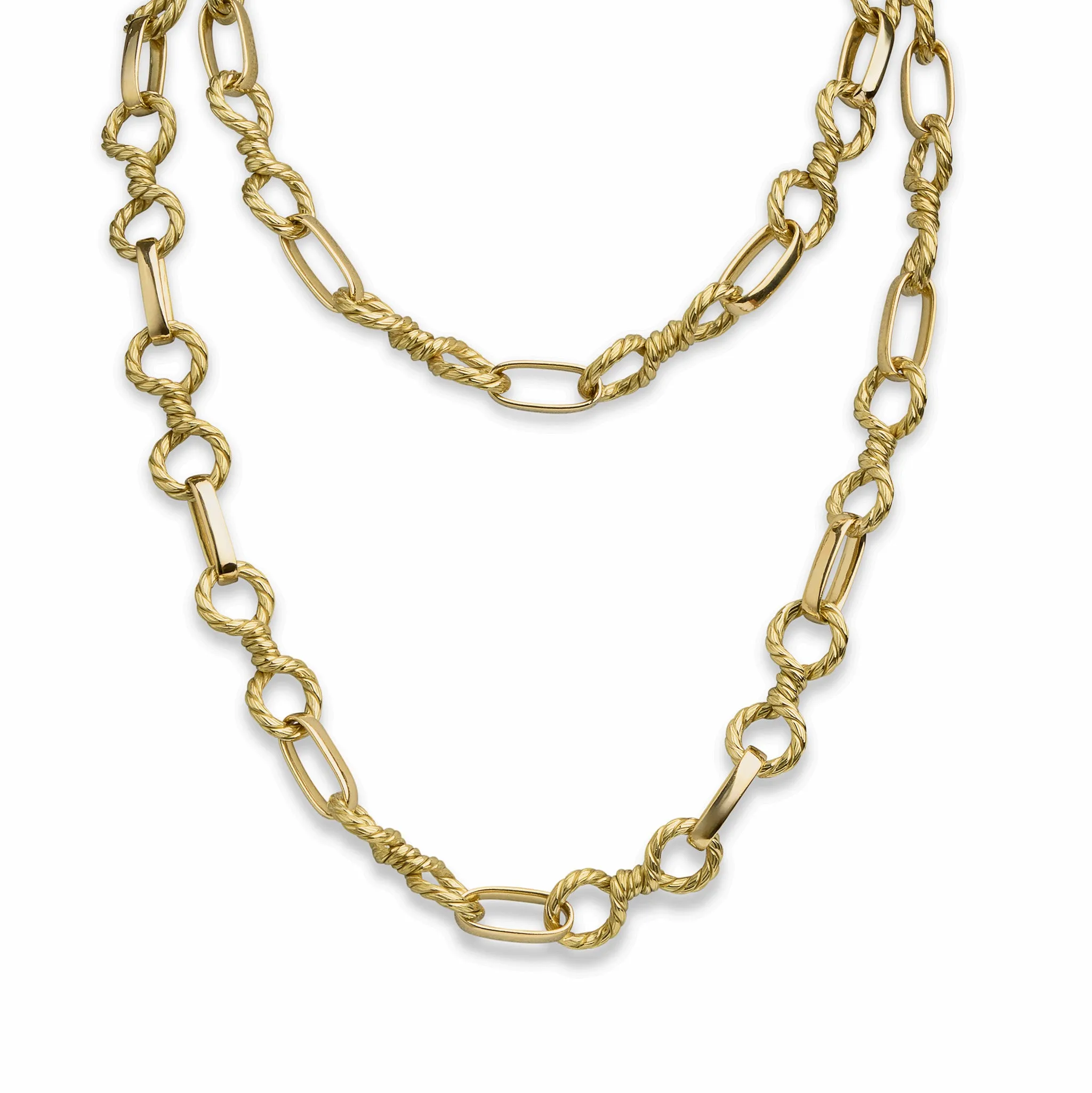 Bulgari Rome 18K Gold Long Chain Necklace