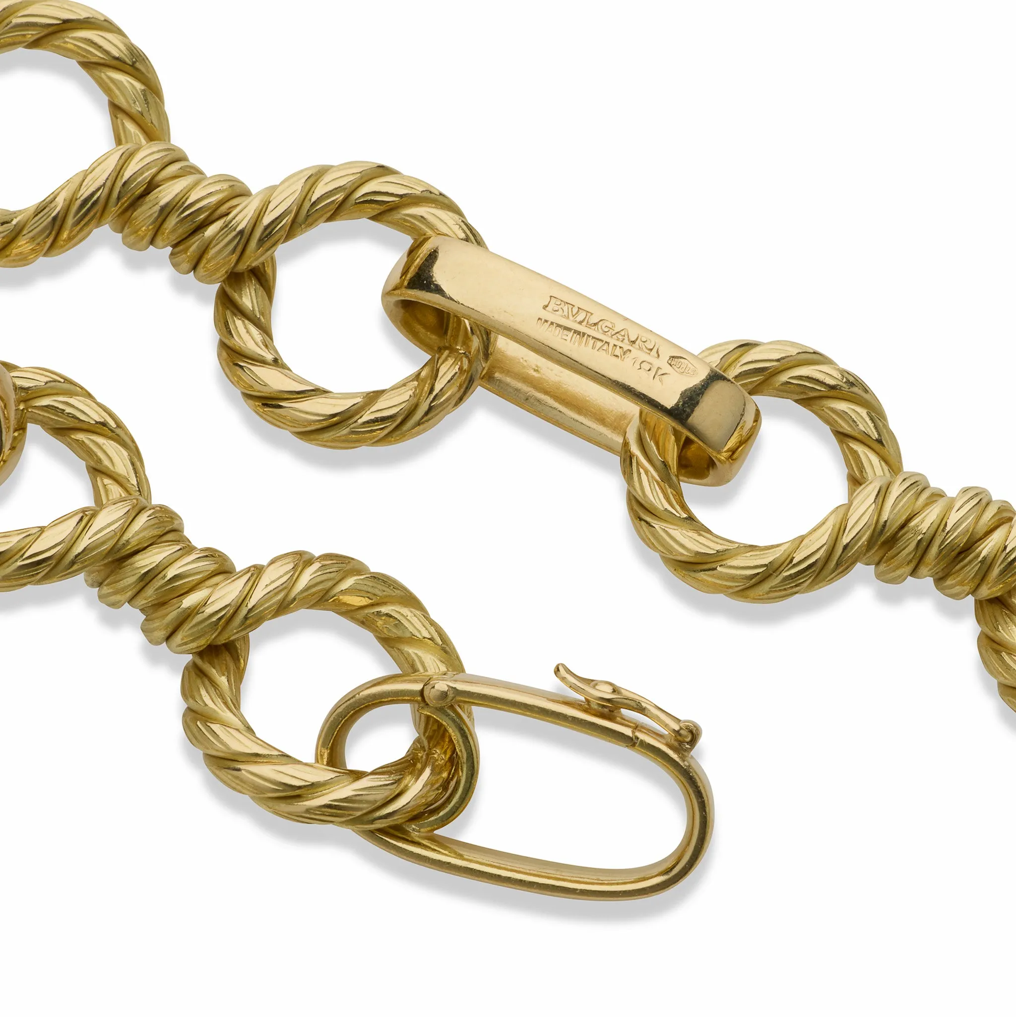 Bulgari Rome 18K Gold Long Chain Necklace
