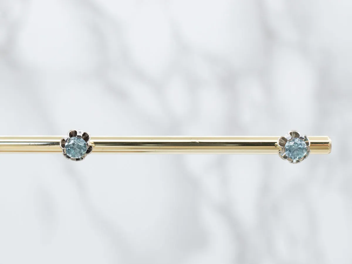 Buttercup Blue Zircon Earrings