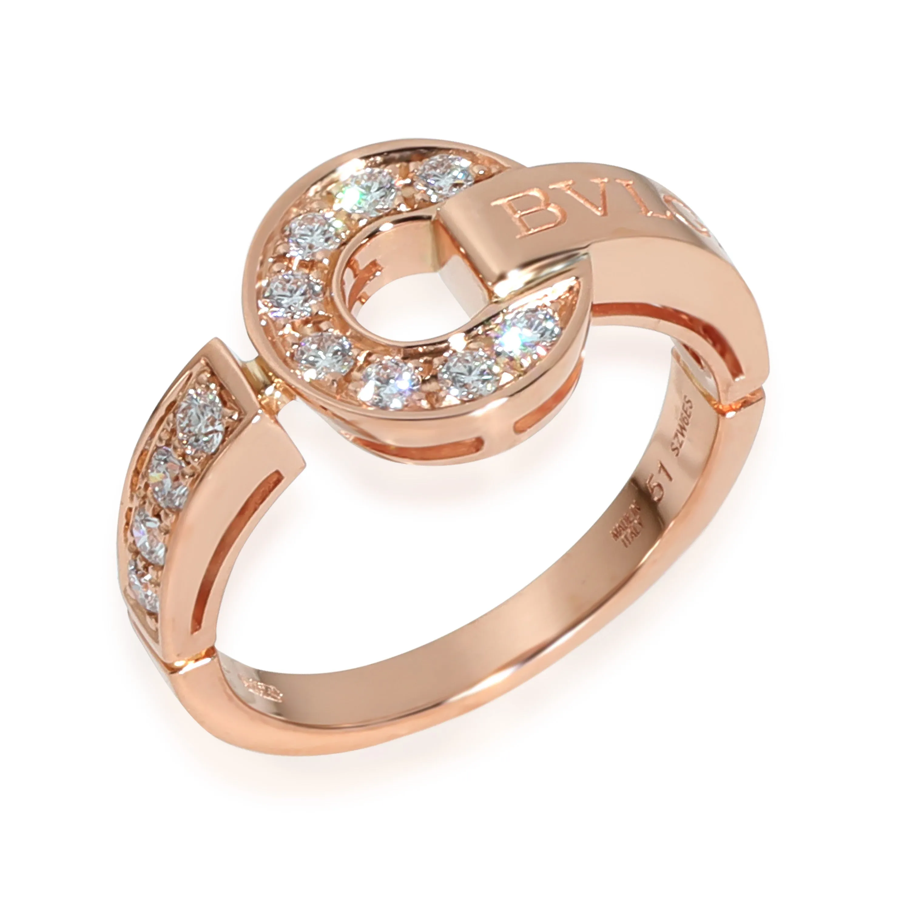 Bvlgari Bvlgari Ring in 18k Rose Gold, .28 CTW.