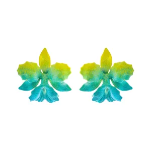 Carib Laelia Orchid Studs