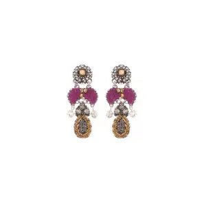 Cherry Blossom, 'Begonia' Earrings