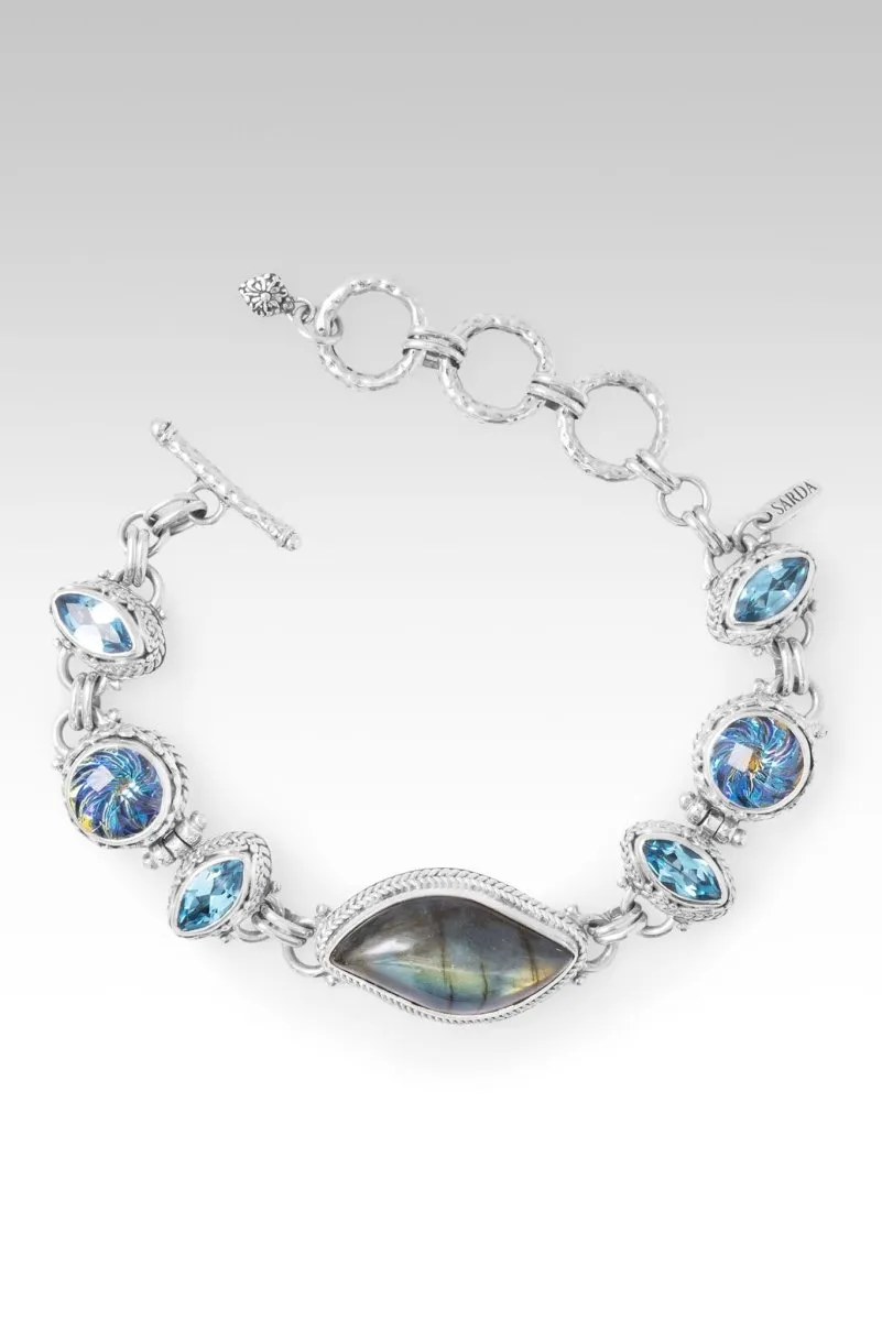 Choose Joy Bracelet? in Labradorite, True Picasso? Mystic Quartz & Swiss Blue Topaz
