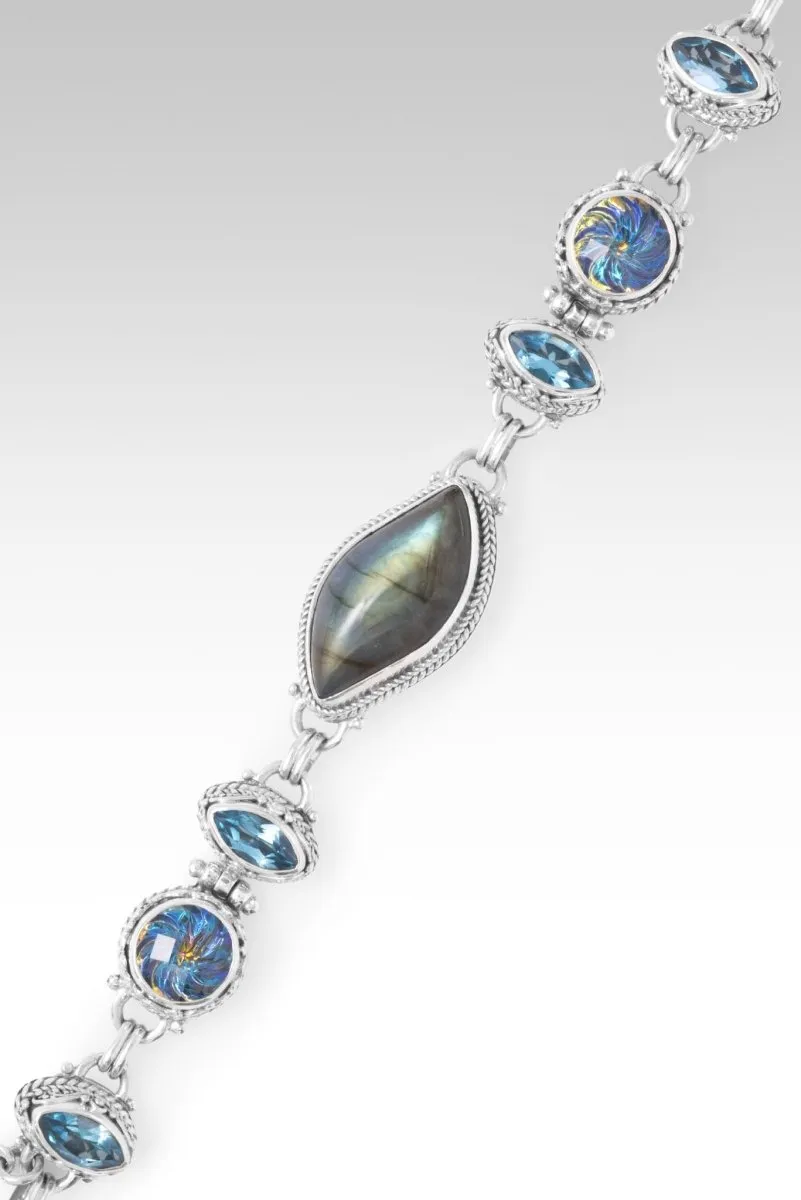 Choose Joy Bracelet? in Labradorite, True Picasso? Mystic Quartz & Swiss Blue Topaz