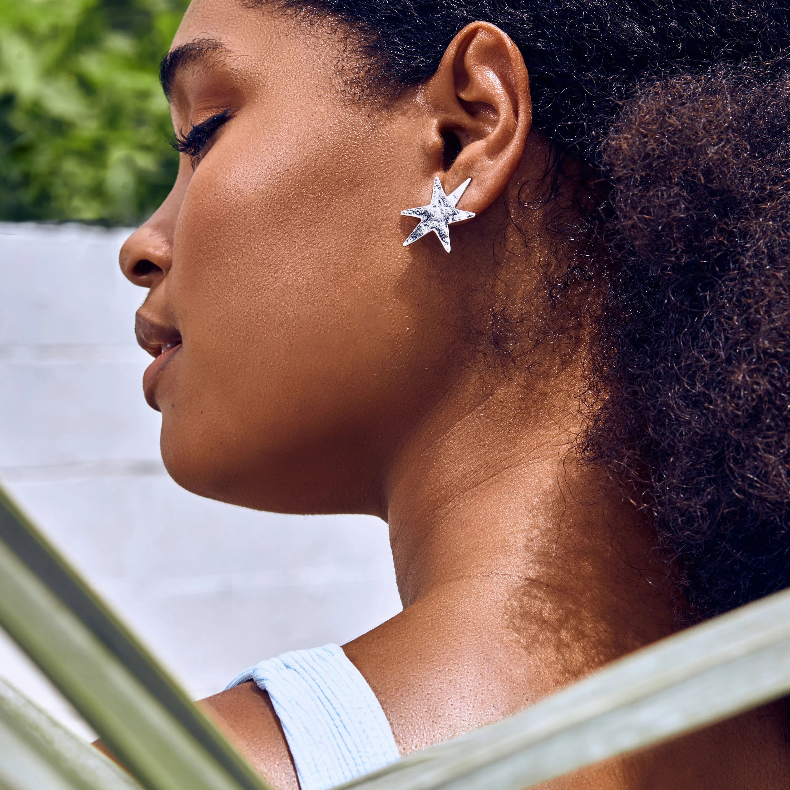 Chrome Starlet Studs