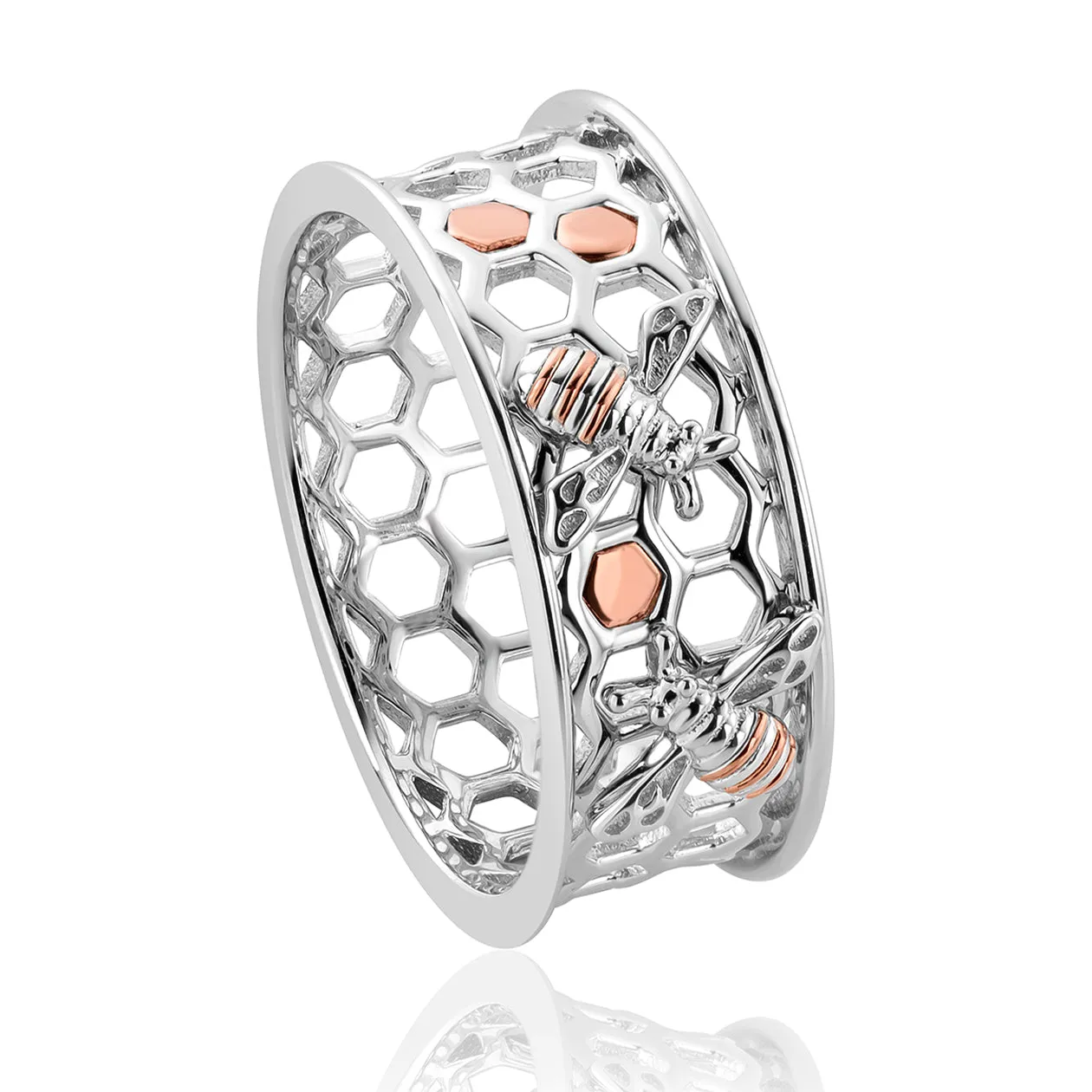 Clogau Honey Bee Sterling Silver Ring D