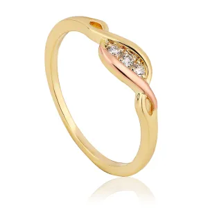 Clogau Past Present Future 9ct Yellow Gold Diamond Ring