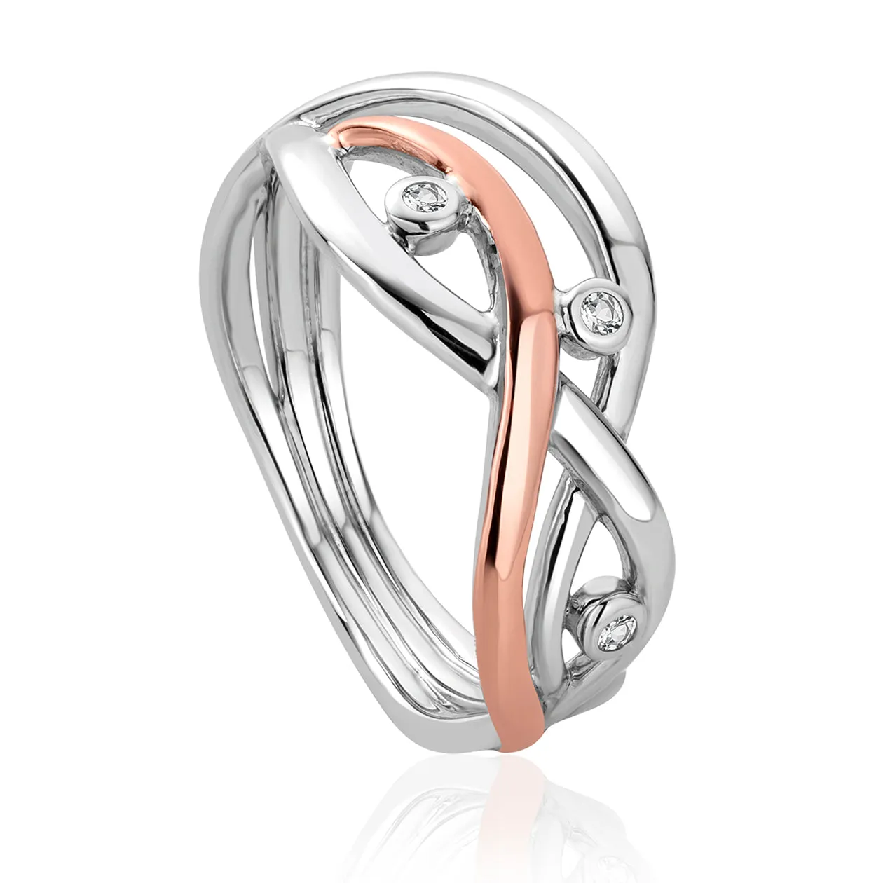 Clogau Swallow Falls Sterling Silver Ring