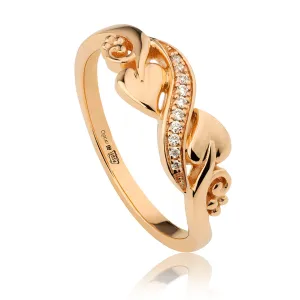 Clogau Tree of Life 1854 18ct Yellow Gold Diamond Ring D