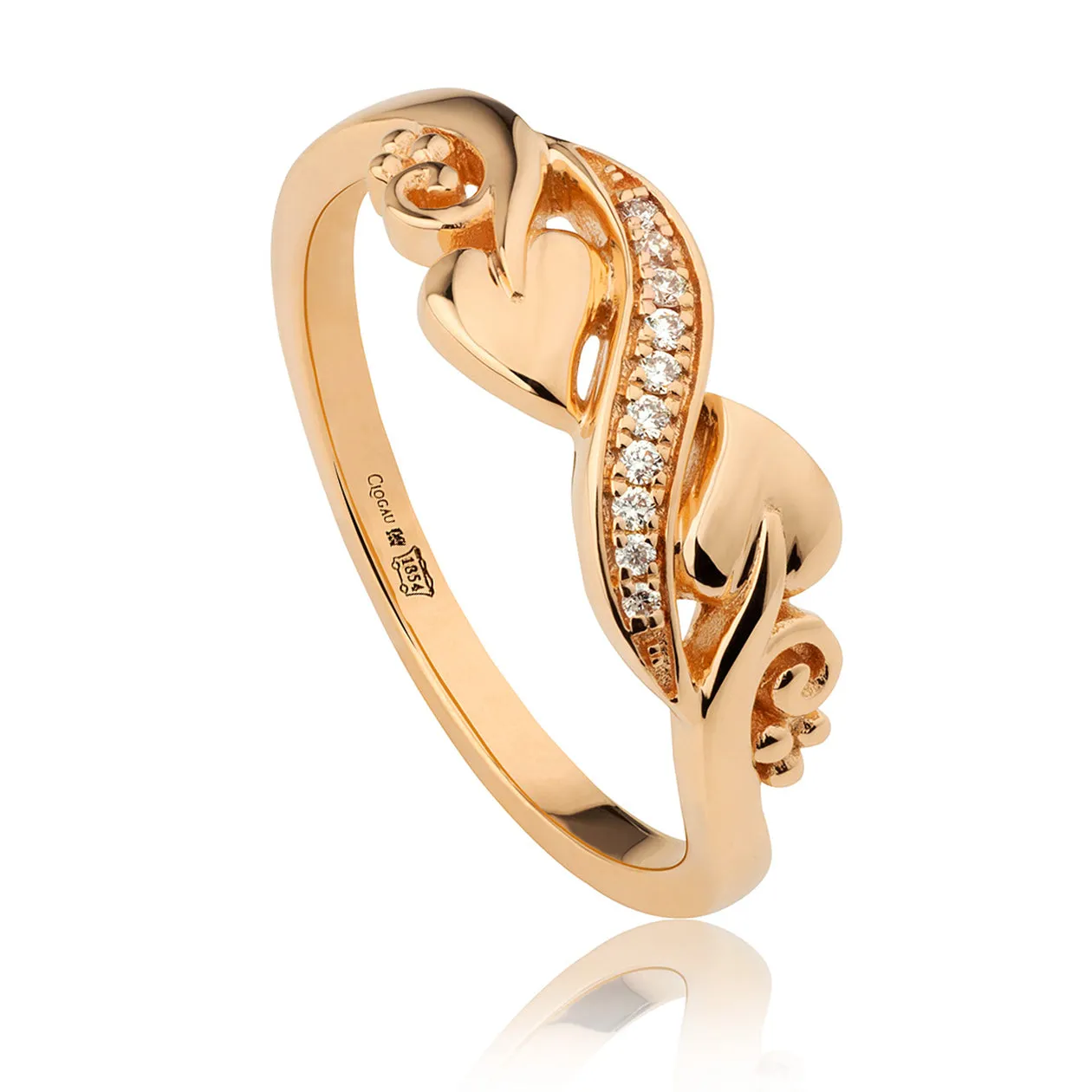 Clogau Tree of Life 1854 18ct Yellow Gold Diamond Ring D