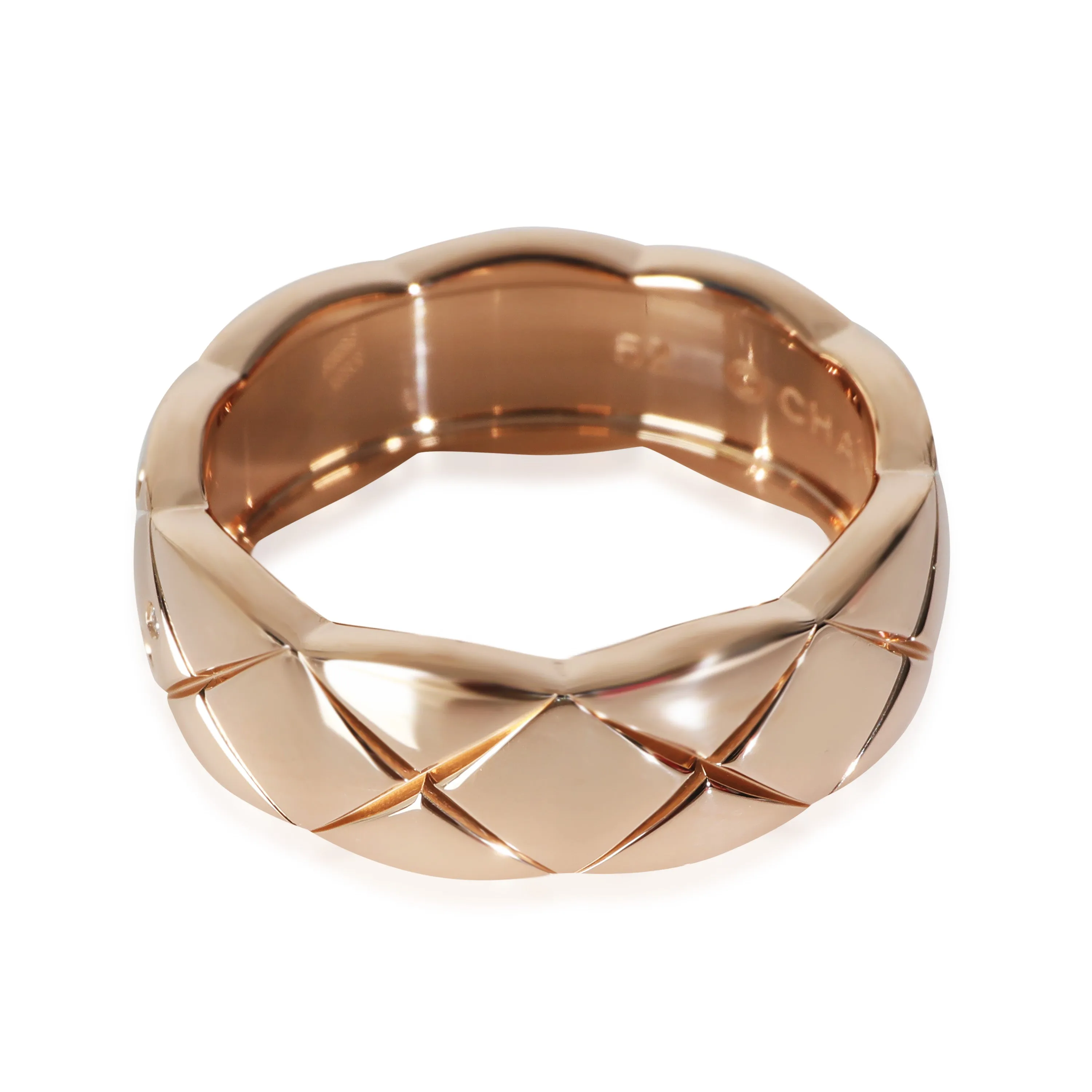 Coco Crush Diamond Ring in 18k Rose Gold