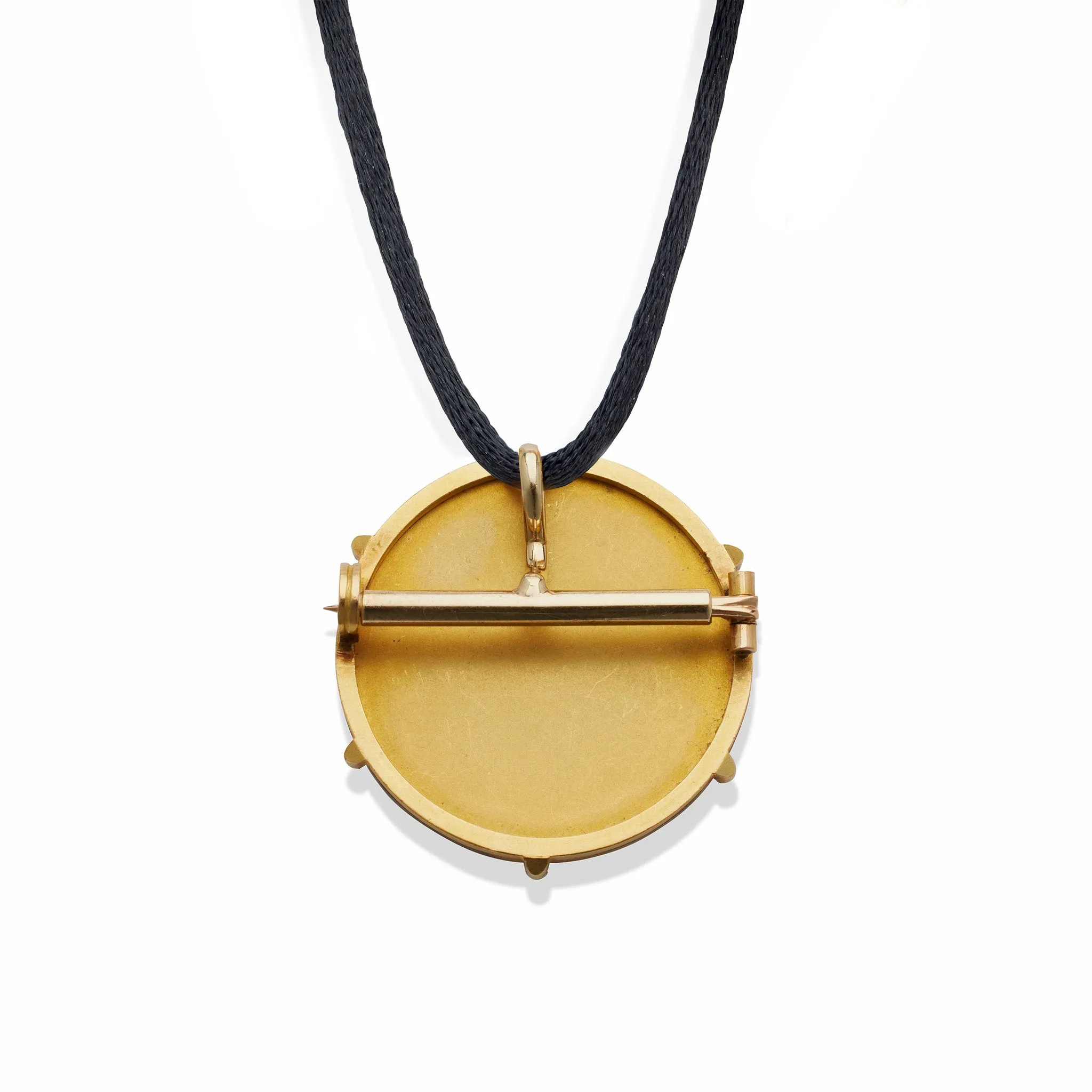 Comte d'Epinay de Briort Art Nouveau Medal-Jewel "Habill??" Pendant Brooch