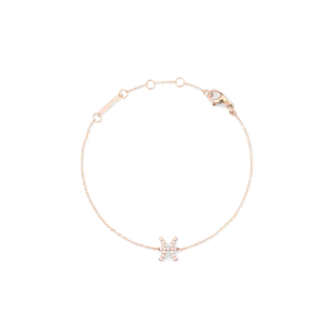 Crystal Zodiac Chain Bracelet Rose Gold